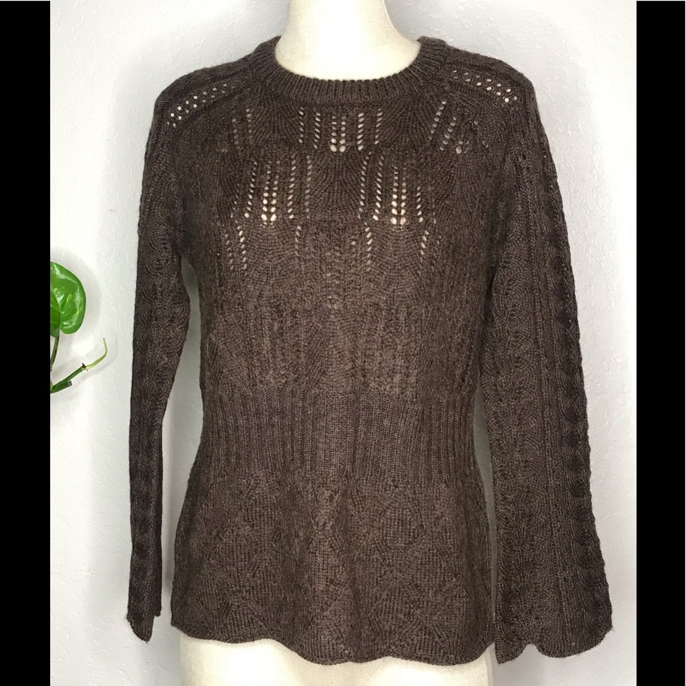 Vintage Wool Alpaca Acrylic Blend Sweater Medium - Picture 2 of 7